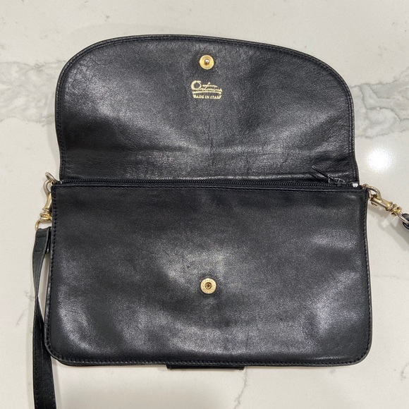 Genuine Leather Antonio Melani Vintage Black Crossbody Bag 🔥(Made in Italy) - Picture 6 of 7